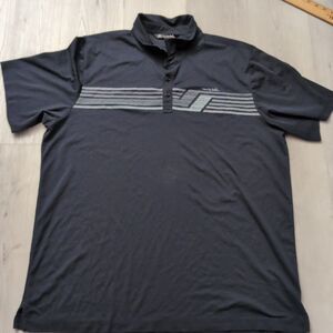 Travis Mathew Polo Mens 3XL XXXL Black Golf Stretch Performance Casual